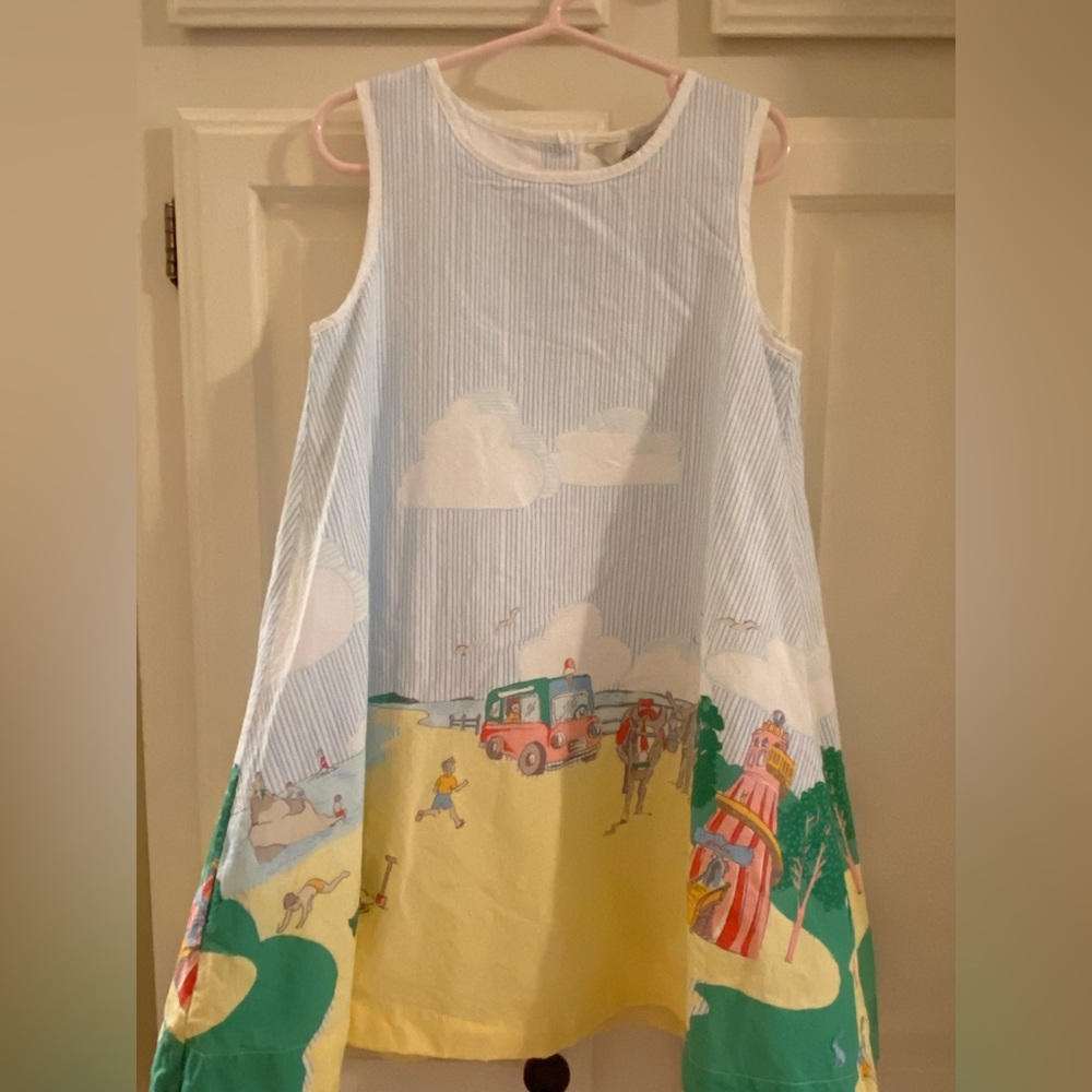 Joules girls dress. Size 6y. Worn once. Tent style. Retro look.